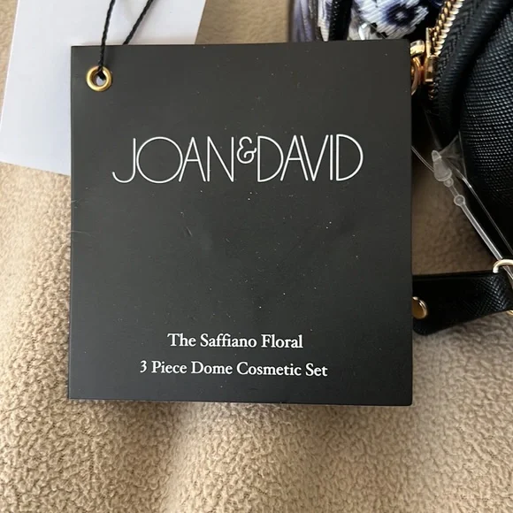 Sold ❤️Gift idea❤️JOAN&DAVID 3 pieces done cosmetic set floral brand - Picture 2 of 7